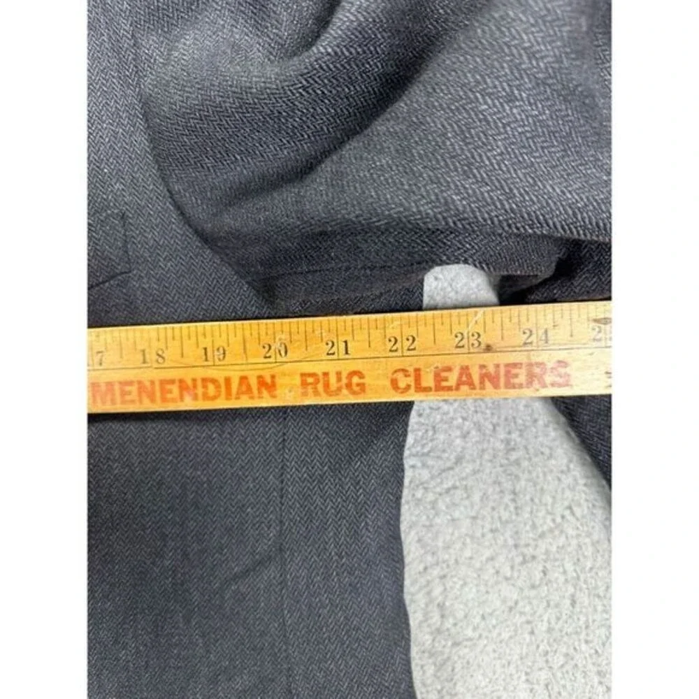 Pronto Uomo Blazer Adult 42S Grey 100% Lambswool Tuxedo 2-Button Suit Coat Mens